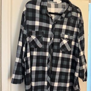 Eden & Olivia Black and White Checkered Shirt